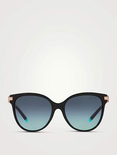 Round Sunglasses With Crystals