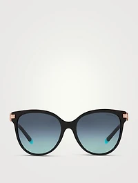 Round Sunglasses With Crystals