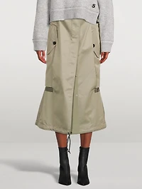 Cotton Gabardine Mix Skirt