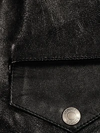 Leather Biker Blouson Jacket