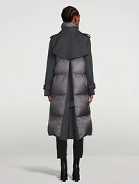 Wool Melton x Padded Coat