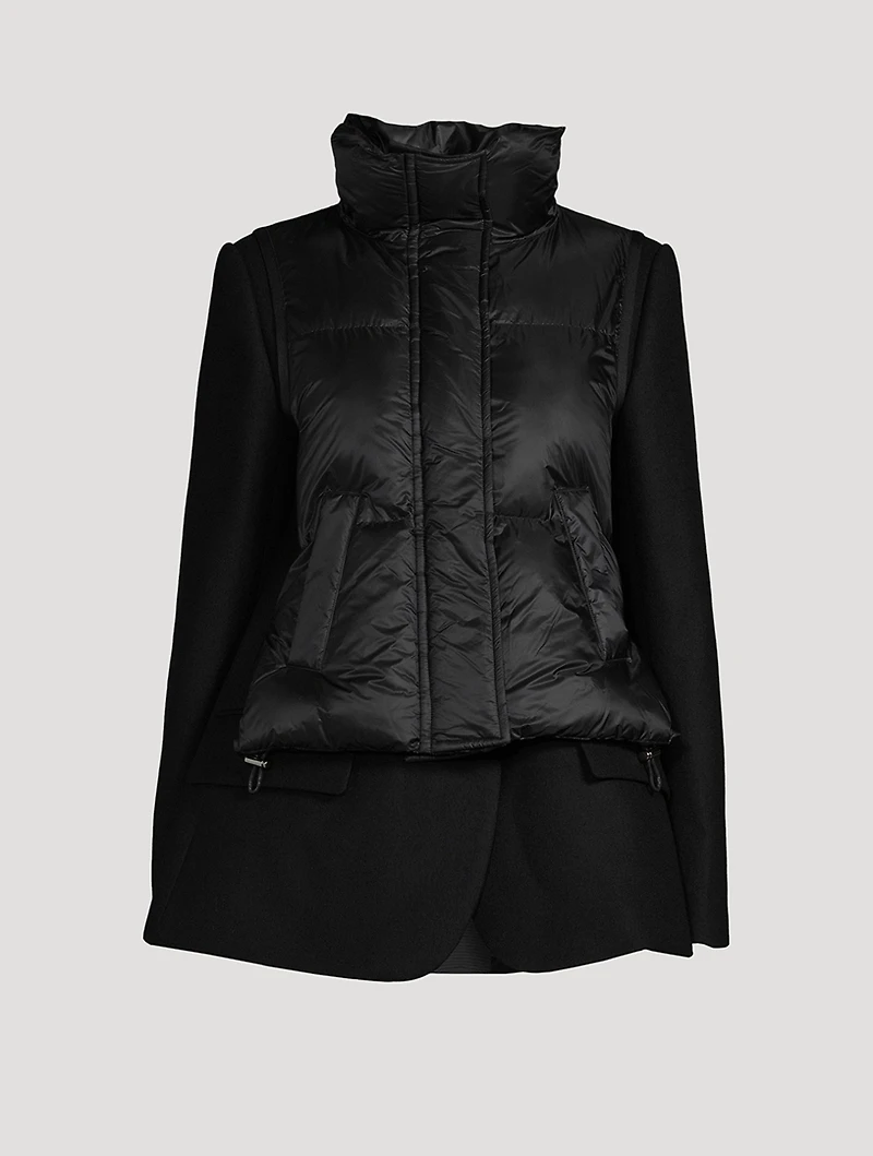 Wool x Nylon Padded Jacket