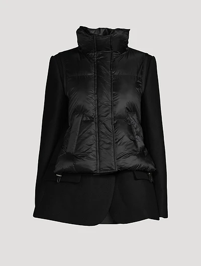 Wool x Nylon Padded Jacket
