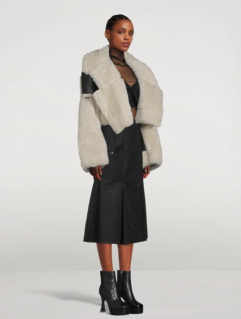 Faux Shearling Blouson