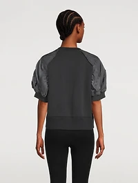 Nylon Twill x Sponge Sweat Pullover