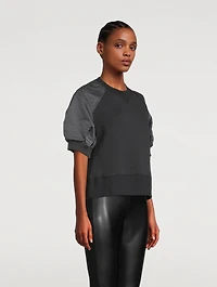 Nylon Twill x Sponge Sweat Pullover