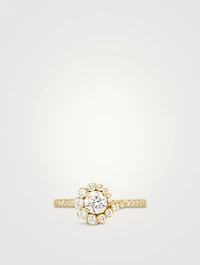 Celestine De Diamant 18K Gold Engagement Ring With Diamonds