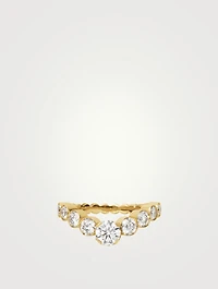Ensemble Grace Royal 18K Gold Engagement Ring With Diamonds