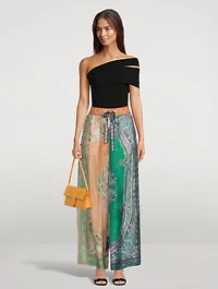 Anneke Silk Wide-Leg Pants