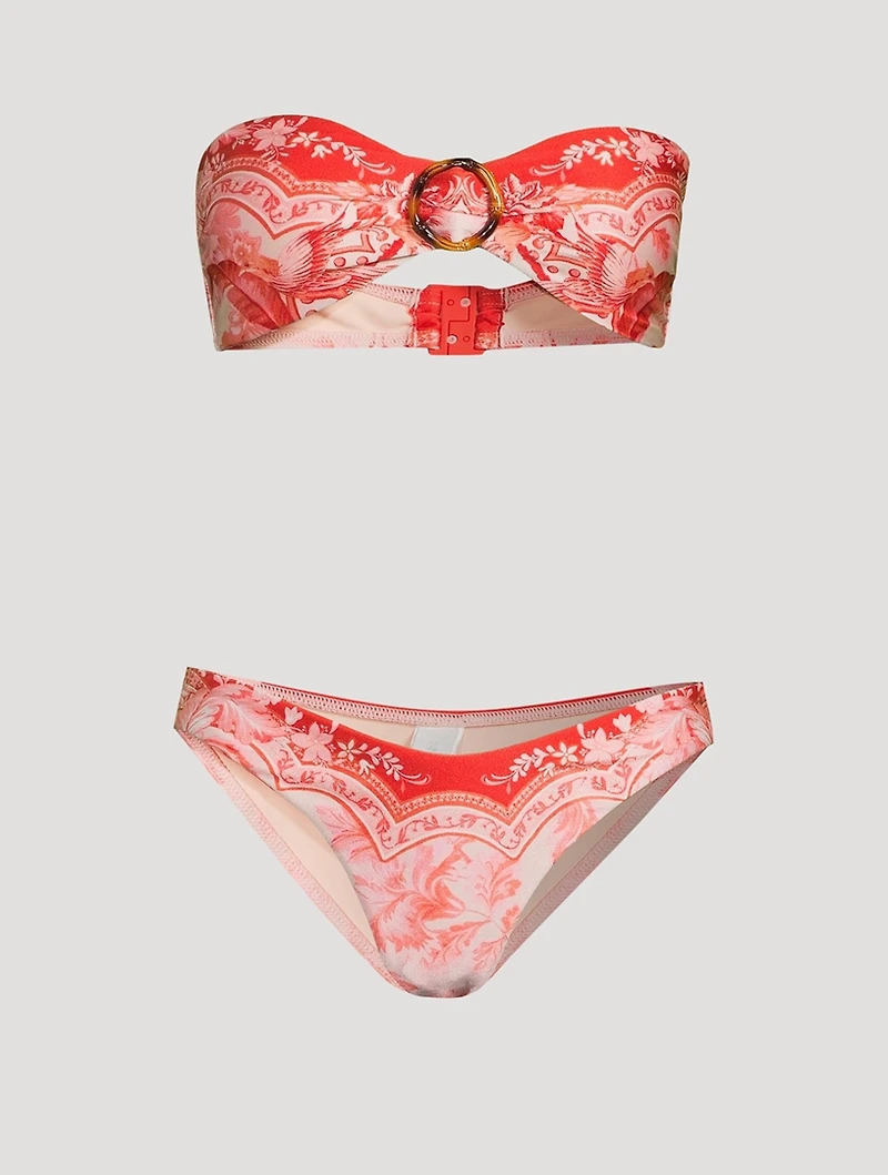 Lyre Bandeau Bikini Set