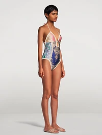Anneke Keyhole Halter One-Piece Swimsuit