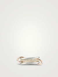Sonny MX 18K Gold Stacked Ring With Diamonds