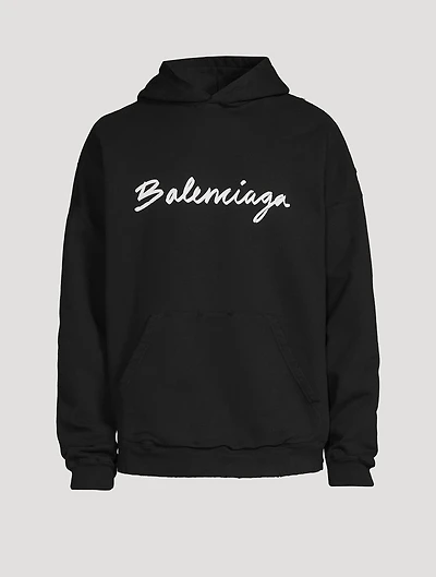Brush Logo Oversized Hoodie
