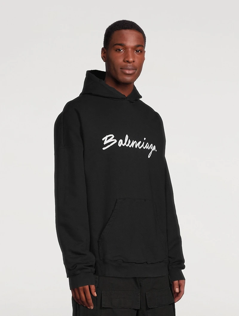 Brush Logo Oversized Hoodie