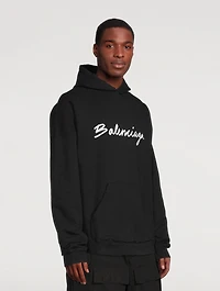 Brush Logo Oversized Hoodie