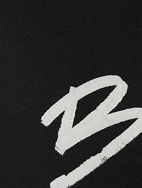 Brush Logo Oversized Hoodie