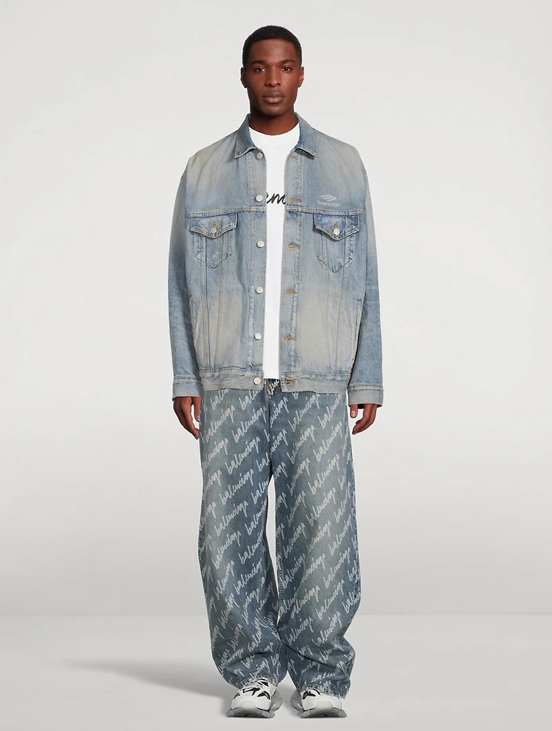3B Sports Oversized Denim Jacket