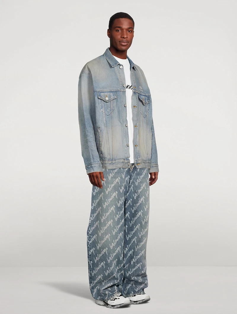 3B Sports Oversized Denim Jacket