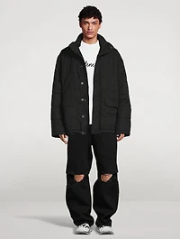 Washed Cotton Poplin Light Parka