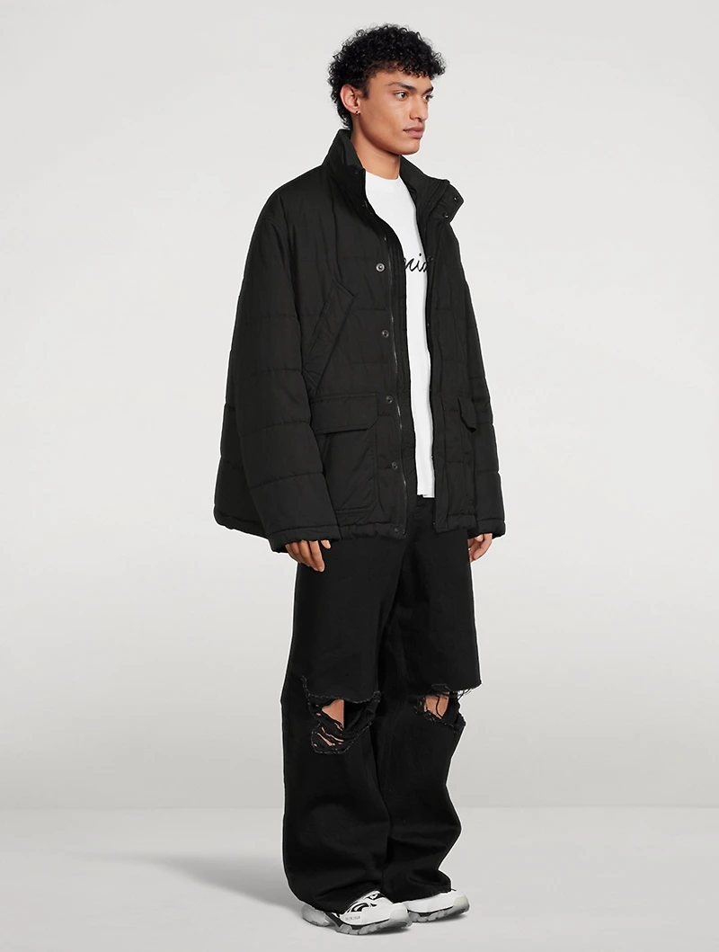 Washed Cotton Poplin Light Parka