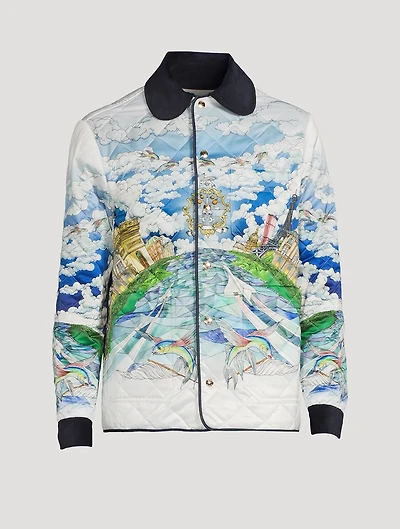 Quilted Hunting Jacket Le Vol Ideal Print