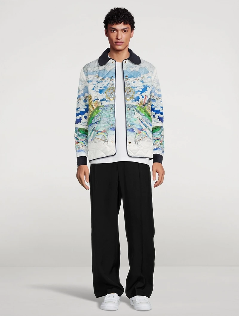 Quilted Hunting Jacket Le Vol Ideal Print