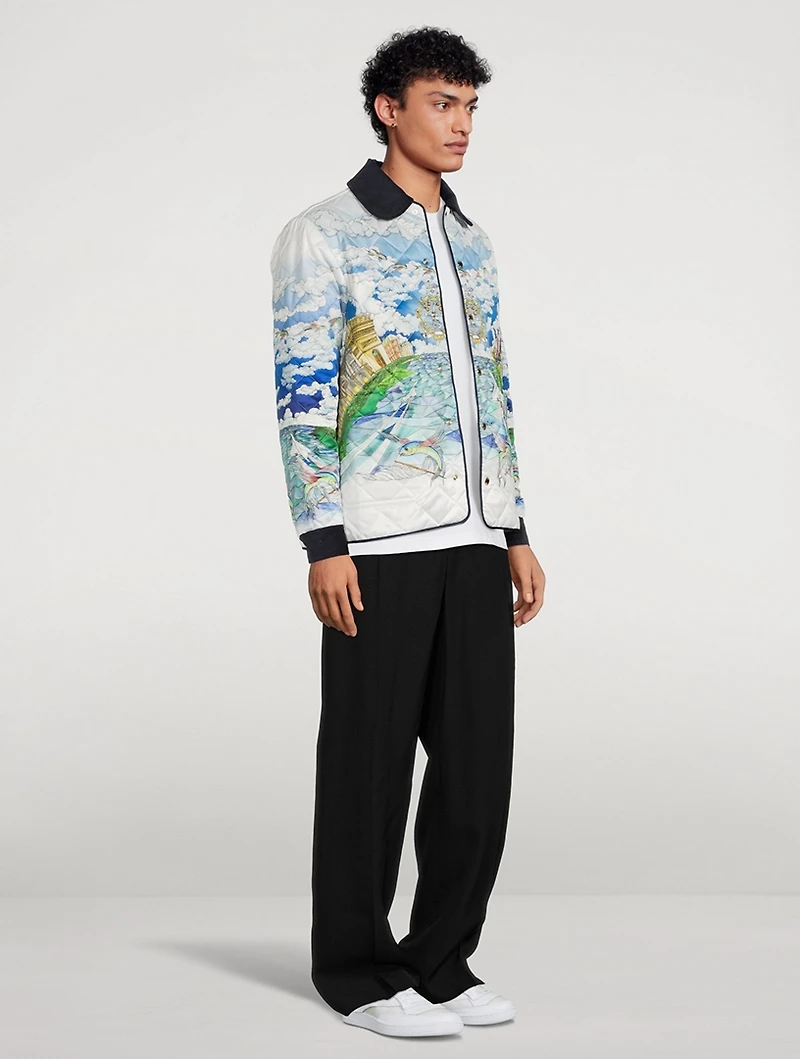 Quilted Hunting Jacket Le Vol Ideal Print