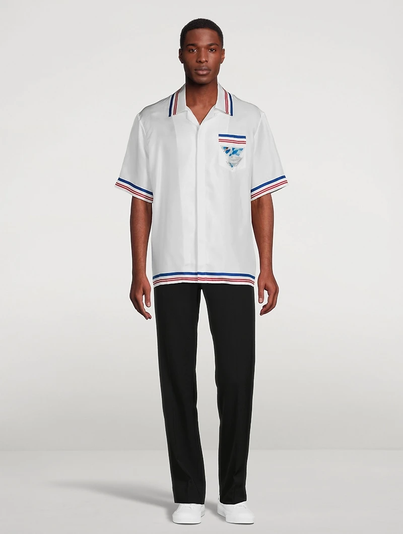 Par Avion Silk Short-Sleeve Shirt