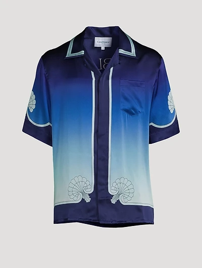Archway Place Vendome Silk Short-Sleeve Shirt
