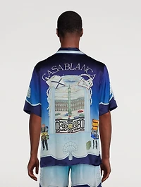 Archway Place Vendome Silk Short-Sleeve Shirt