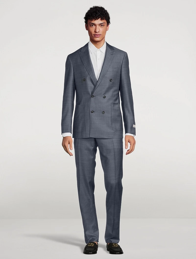 Kei Wool Double-Breasted Suit
