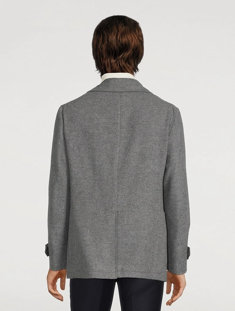 Wool And Cashmere Double-Breasted Coat