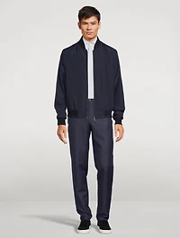 Cotton Slim-Fit Dress Shirt Grid Print