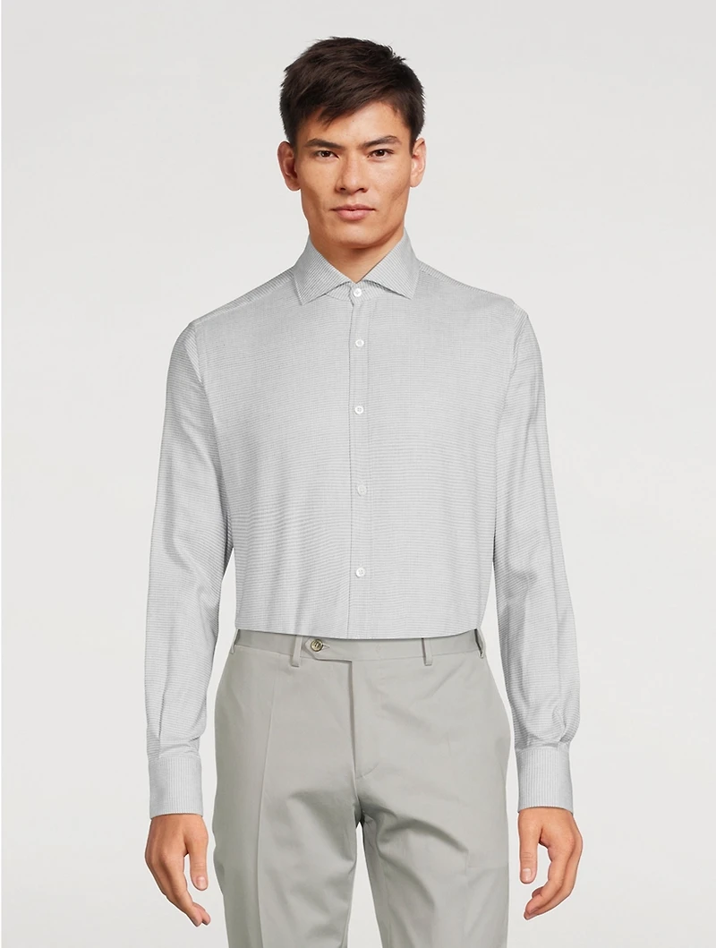 Cotton-Blend Sport Shirt