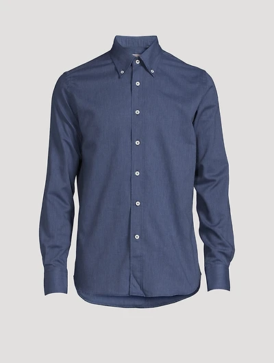 Cotton Melange Sport Shirt
