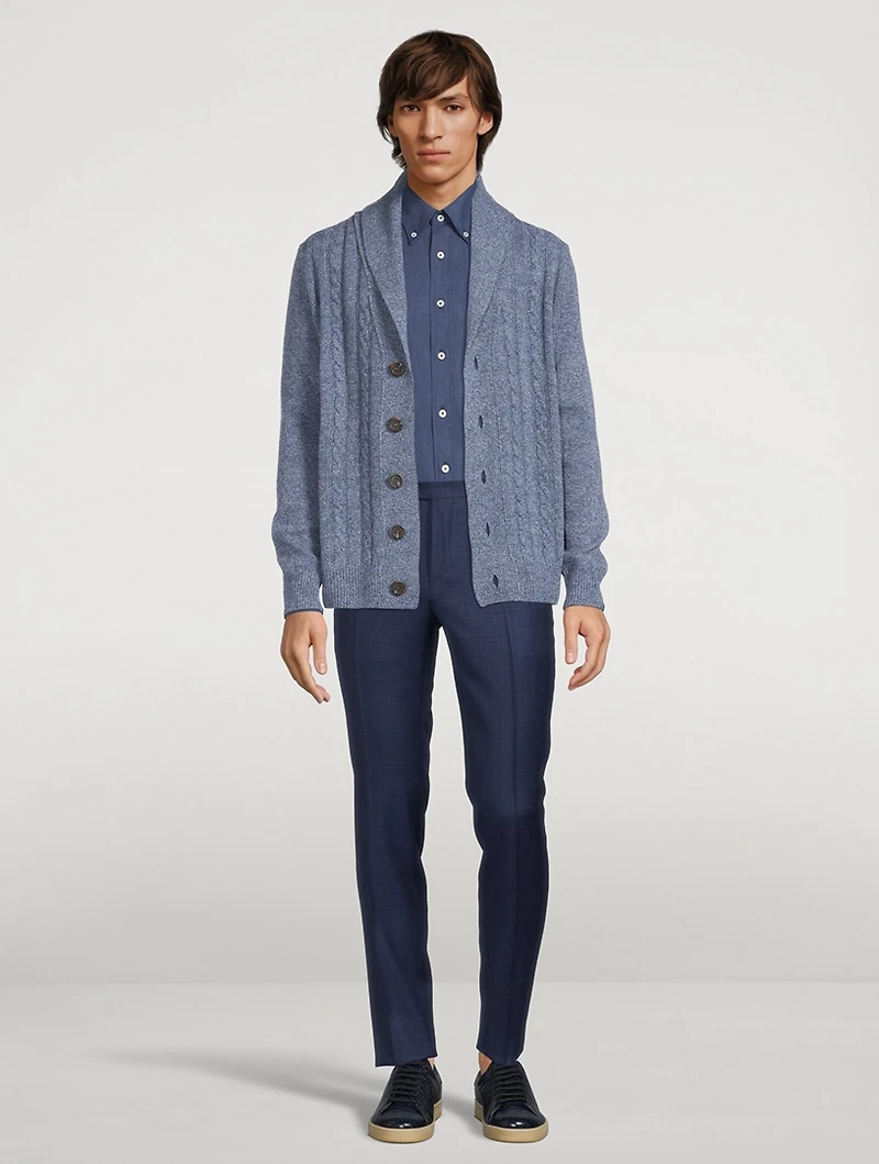 Cotton Melange Sport Shirt