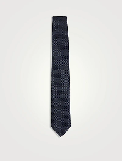 Silk Micro Geometric Tie