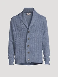 Wool Cable-Knit Cardigan