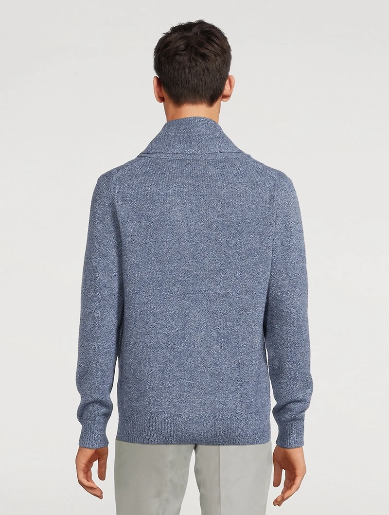 Wool Cable-Knit Cardigan