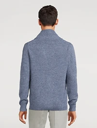 Wool Cable-Knit Cardigan