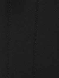 Double-Breasted Neoprene Blazer