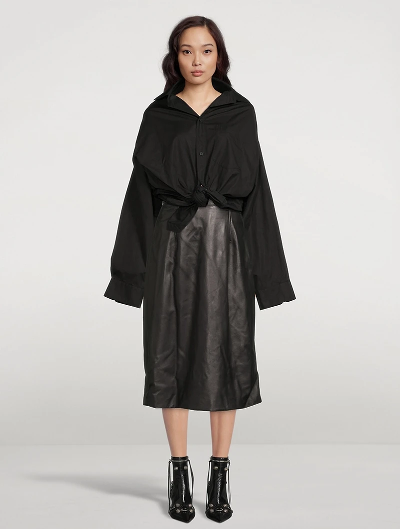 Lifted Collar Poplin Shirt