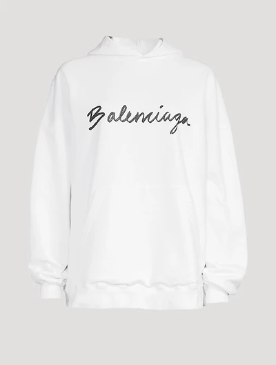 Brush Logo Oversized Hoodie