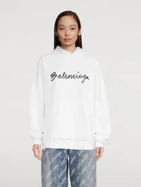 Brush Logo Oversized Hoodie