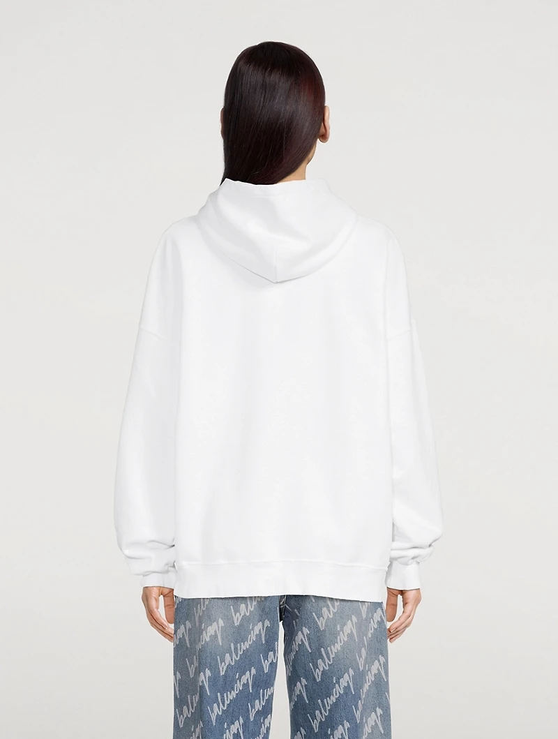 Brush Logo Oversized Hoodie