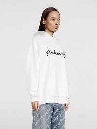 Brush Logo Oversized Hoodie