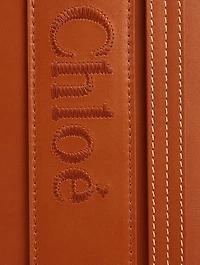Medium Woody Leather Tote Bag