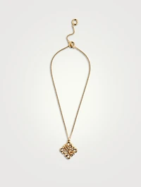 Small Inflated Anagram Pendant Necklace