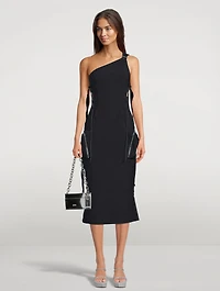 La Robe Marrone One-Shoulder Dress