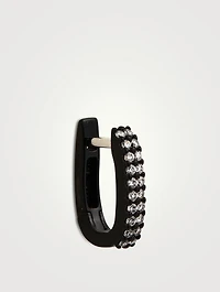 Basice White Gold Earring With Diamonds